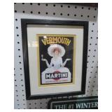 FRAMED VERMOUTH MARTINI ADV PRINT