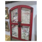 UNIQUE WOOD CHRISTMAS DOOR WALL DECOR