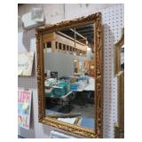 GOLD ORNATE FRAMED WALL MIRROR