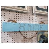 UNIQUE HANDMADE WOOD W/ WIRE HOME ADV. SIGN
