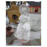 JAPAN VICTORIAN WOMAN CERAMIC PLANTER