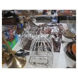 (3) VINTAGE METAL BIRDCAGES