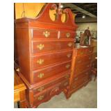 CHERRY FINISH 7 DWR HIGHBOY CHEST