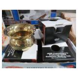 (5) SMALL BRASS COPENHAGEN SPITTONS NEW IN BOX