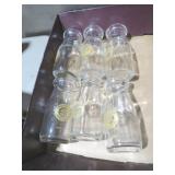 (6) MAYFIELD GLASS MILK BOTTLES