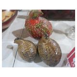 (3) VTG CERAMIC QUALLS