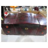 ORIENTAL LACQUER JEWLERY BOX