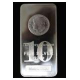 10 OZ .999 FINE SILVER BAR