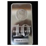 10 OZ .999 FINE SILVER BAR