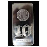 10 OZ .999 FINE SILVER BAR