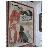 FRAMED FRENCH VETERINARIAN CLINIC PRINT