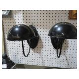(2) METAL WALL MOUNTED HAT RACKS