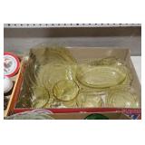 VINTAGE YELLOW DEPRESSION GLASS