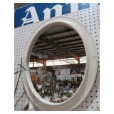 PAINTED WOOD FRAMED WALL MIRROR