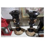 PAIR OF UNIQUE CANDLE HOLDERS