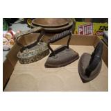3 ANTIQUE FLAT IRONS