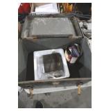 HEAVY DUTY METAL LOCK BOX W/ CONTENTS
