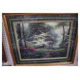 FRAMED FORESTRY SCENIC PRINT 32X26