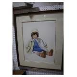 FRAMED TODDLER PRINT 24X27