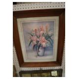 FRAMED FLORAL BOUQUET PRINT 20X24