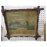 HANDMADE FRAMED REGILIOUS PRINT