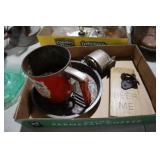 ANTIQUE SIFTER, BOTTLER OPENER, PENCIL SHARPENER