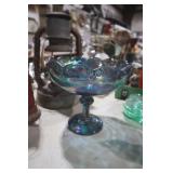 CARNIVAL GLASS COMPOTE
