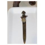 VINTAGE GEORGE WASHINGTON BRASS LETTER OPENER