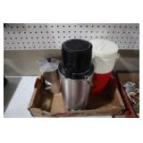 2 THERMOS & 1 ANTIQUE COFFEE POT