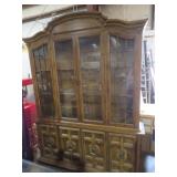 CHERRY FINISH 6DO 2PC HUTCH