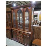 CHERRY FINISH 3DO 5DWR CHINA HUTCH 44X19X77