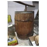 ANTIQUE WOOD NAIL KEG