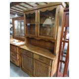 OAK 4DO 2 DW CHINA HUTCH 44X18X33