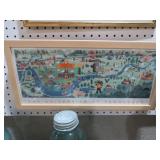 FRAMED UNIVERSITY OF TENNESSEE LANDMARKS PRINT