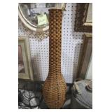 TALL WOVEN RATTAN VASE