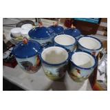 ROOSTER CANNISTER COLLECTION - SOME HAVE CHIPS