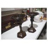 BRONZE BRASS CANDLEHOLDERS