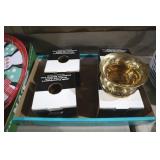 (4) NIB BRASS COPENHAGEN SPITOONS