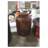 NICE ANTIQUE STONEWARE CROCK