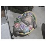 FITZ & FLOYD VINTAGE HIPPO DISH