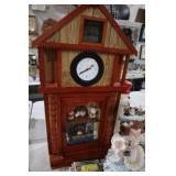 NICE HANDMADE CHRISTMAS THEME DECOR CLOCK