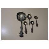 (5) STERLING SPOONS 23 GRAMS