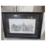 FRAMED BILTMORE PRINT -ARTIST SIGNED