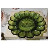 VINTAGE INDIANA GLASS EGG PLATE ORIG BOX