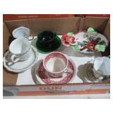 VINTAGE TEA CUPS& SAUCERS/ MISC