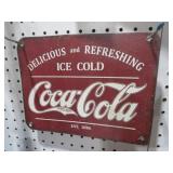METAL COCA COLA  ADV. SIGN
