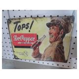METAL TOPS  DR. PEPPER ADV. SIGN