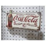 METAL COCA  COLA  ADV. SIGN