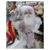 WHITE/SILVER SUIT SANTA