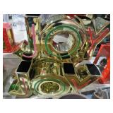 (4) GOLDTONE JOY CHRISTMAS DECOR SIGNS